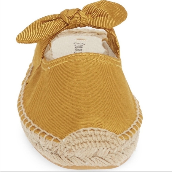 Soludos Alma Bow Espadrille Mule in Marigold Women's 8.5 - Picture 4 of 12